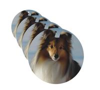 cute shetland dog Car Air Freshener Cards for Women Men 4 Pack Cute Car Accessories Long Lasting Scent Car Diffuser Hanging Auto Aromatherapy Tablets Car Fresheners Gifts