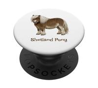Cute Shetland Pony Design Sweet Sheltie Equestrian PopSockets Adhesive PopGrip