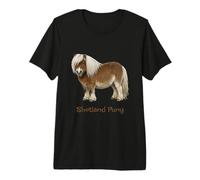 Cute Shetland Pony Design Sweet Sheltie Equestrian Premium T-Shirt