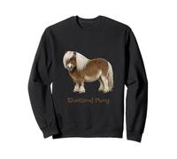 Cute Shetland Pony Design Sweet Sheltie Equestrian Sweatshirt