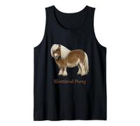 Cute Shetland Pony Design Sweet Sheltie Equestrian Tank Top