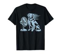 Cute Shetland Sheepdog, Summer Cool Dog with Fan T-Shirt