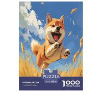 Cute Shiba Inu Dog 1000 Piece Animal Jigsaw Puzzle Adults Fun Education Game Toy Intellectual Game Home Decoration Stress Relief Relaxation And Intelligence 38x26cm/1000pcs