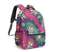 Cute Shiba Inu Dog Printed Backpack 16 Inch 360° All Over Print Kawaii Cartoon Pattern School Bag for Children Teens (03)