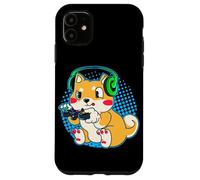 Cute Shiba Inu Dog Video Gamer Gaming Case for iPhone 11