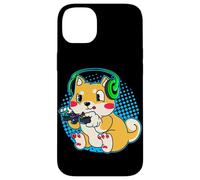 Cute Shiba Inu Dog Video Gamer Gaming Case for iPhone 14 Plus