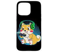 Cute Shiba Inu Dog Video Gamer Gaming Case for iPhone 15 Pro Max