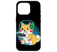Cute Shiba Inu Dog Video Gamer Gaming Case for iPhone 16 Pro