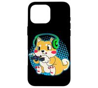 Cute Shiba Inu Dog Video Gamer Gaming Case for iPhone 16 Pro Max