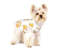 Cute Shiba Inu Dogs Pattern,Cotton Sleeveless Pet T-Shirt Soft Stretchy Puppy Breathable Vest,M