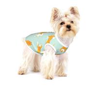 Cute Shiba Inu Puppy,Cotton Sleeveless Pet T-Shirt Soft Stretchy Puppy Breathable Vest,S