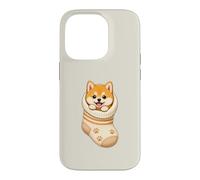 Cute Shiba Inu Puppy in Cozy Baby Sock Doggo Cutecore Design Case for iPhone 14 Pro