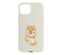 Cute Shiba Inu Puppy in Cozy Baby Sock Doggo Cutecore Design Case for iPhone 15 Plus