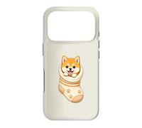 Cute Shiba Inu Puppy in Cozy Baby Sock Doggo Cutecore Design Case for iPhone 17 Pro