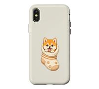 Cute Shiba Inu Puppy in Cozy Baby Sock Doggo Cutecore Design Case for iPhone X/XS