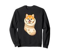 Cute Shiba Inu Puppy in Cozy Baby Sock Doggo Cutecore Design Sweatshirt