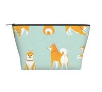 Cute Shiba Inu Puppy, Toiletry Pouch Makeup Bag Cosmetic Bag Portable Travel Toiletry Bag
