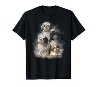 Cute Shih Tzu Art For Men Women Shih Tzu Dog Lover T-Shirt