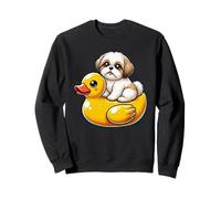 Cute Shih Tzu Dog Rubber Duck Sweatshirt