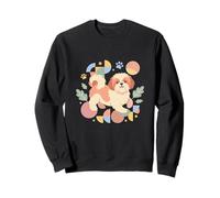 Cute Shih Tzu Owners Colorful Puppy Lover Sweatshirt