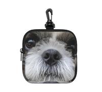 Cute Shih Tzu, Square Zipper Storage Bag, Neoprene Coin Purse, Small Wallets, Change Pouch, Change Purse