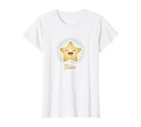 Cute Shining Star Value Graphic T-Shirt, Women, White, L