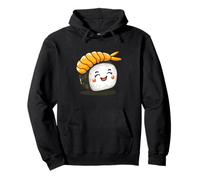 Cute Shrimp Sushi Kawaii Cartoon Art Pullover Hoodie