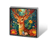Cute Sika Deer Square Badge Stylish Lapel Brooch Pins