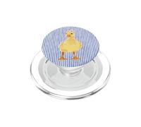 Cute Silly Goose Duck Lover Blue Stripes Summer PopSockets PopGrip for MagSafe