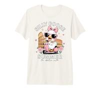 Cute Silly Goose Summer Italy Rome Vacation Scooter Travel Premium T-Shirt