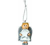 Cute Silver Girl Angel Christmas Tree Decoration Ornament Bauble (Eleanor)