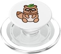 Cute & Simple Tanuki PopSockets PopGrip for MagSafe