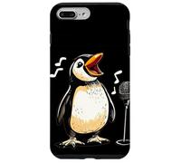 Cute Sing Penguin with Karaoke Mic Costume Case for iPhone 7 Plus/8 Plus