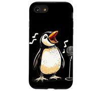 Cute Sing Penguin with Karaoke Mic Costume Case for iPhone SE (2020) / 7/8