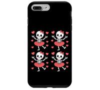Cute Skeleton Ballet Dancer with Hearts - Spooky Goth Tutu Case for iPhone 7 Plus/8 Plus