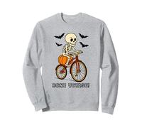 Cute Skeleton On A Bike Bone Voyage Sweatshirt