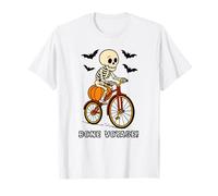 Cute Skeleton On A Bike Bone Voyage T-Shirt