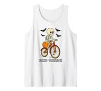 Cute Skeleton On A Bike Bone Voyage Tank Top