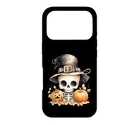Cute Skeleton Witch Hat Autumn Pumpkins Case for iPhone 17 Pro