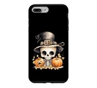 Cute Skeleton Witch Hat Autumn Pumpkins Case for iPhone 7 Plus/8 Plus