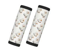Cute Sketch Duck Print Luggage Handle Wraps for Suitcase, Soft Travel Luggage Handle Cover Tags Identifiers for Suitcases