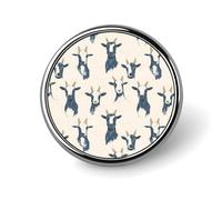 Cute Sketch Goat Print Pins for Backpack - Enamel Pins Cute Jacket Coat Hat Bags Badge Pin, Funny Novelty Unique Button Pin Women Men Fashion Jewelry Accessories