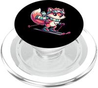 Cute Ski Fox With Goggles Winter Alpine Snow PopSockets PopGrip for MagSafe
