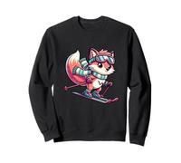 Cute Ski Fox With Goggles Winter Alpine Snow Sweatshirt