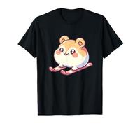 Cute Ski Hamster Kawaii Chubby Winter Alpine Slopes T-Shirt