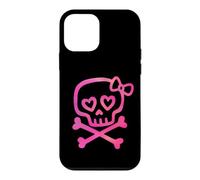 Cute Skull Crossbones Pink Pirate Girl Aesthetic Doodle Case for iPhone 12 mini