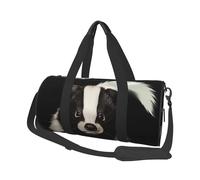 Cute Skunk Printed Sports Gym Bag with Wet Pocket & Shoes Compartment, Travel Duffel Bag for Men Women