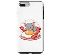 Cute Sleeping Chinchilla On Egg And Bacon Case for iPhone 7 Plus/8 Plus