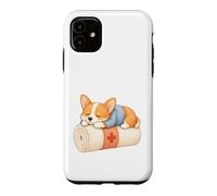 Cute Sleeping Corgi Nurse Bandage Roll Dog Case for iPhone 11