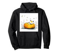 Cute Sleeping Fox Autumn Leaves Fall Animal Pullover Hoodie
